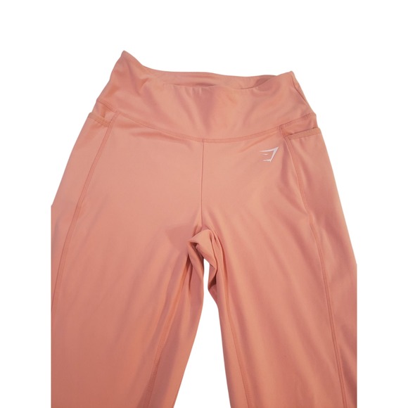 Gymshark Sweat Seamless Ankle Leggings Womens Medium‎ Terracotta Pink High Waist - Picture 3 of 12
